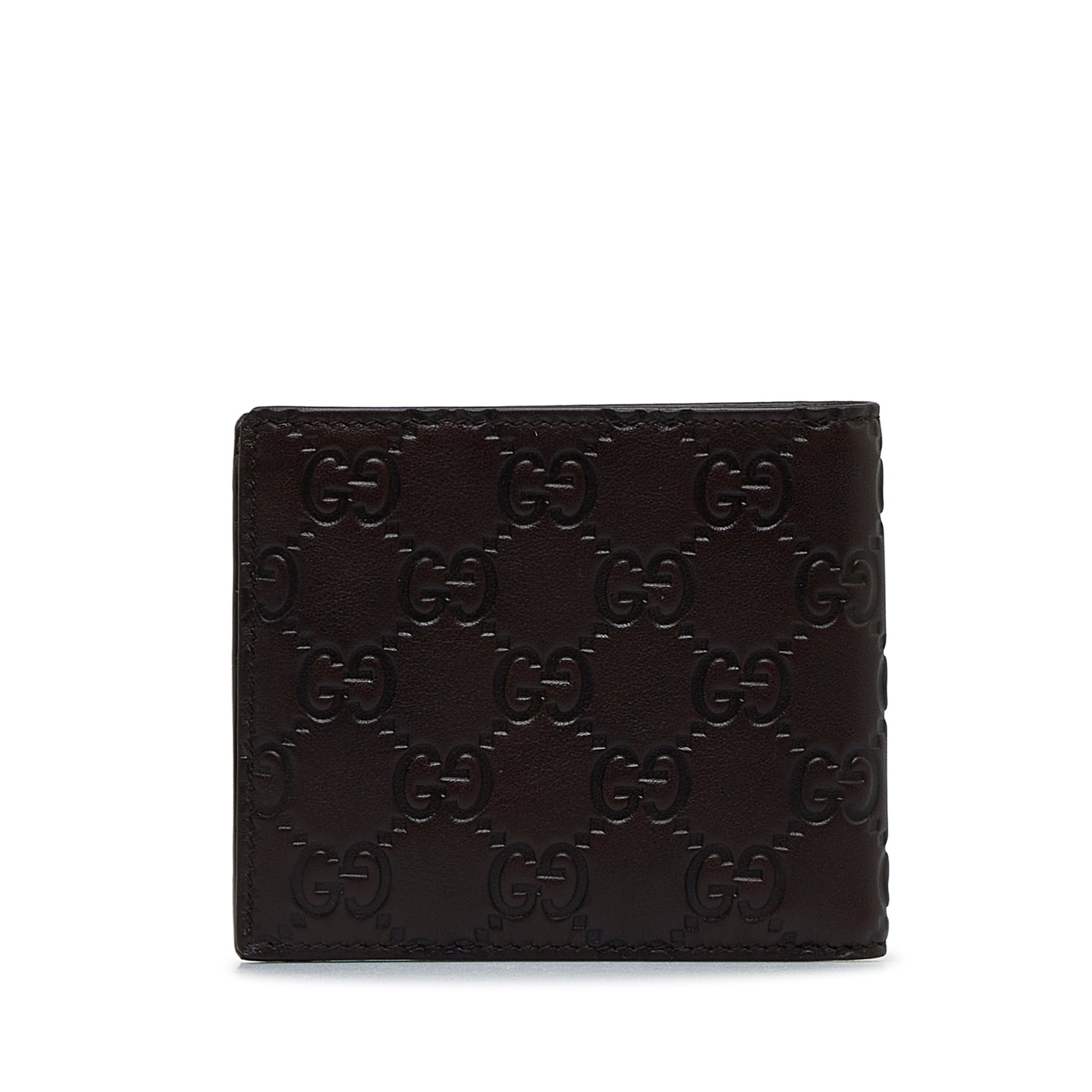 Gucci Black Guccissima Leather Web Bifold Wallet