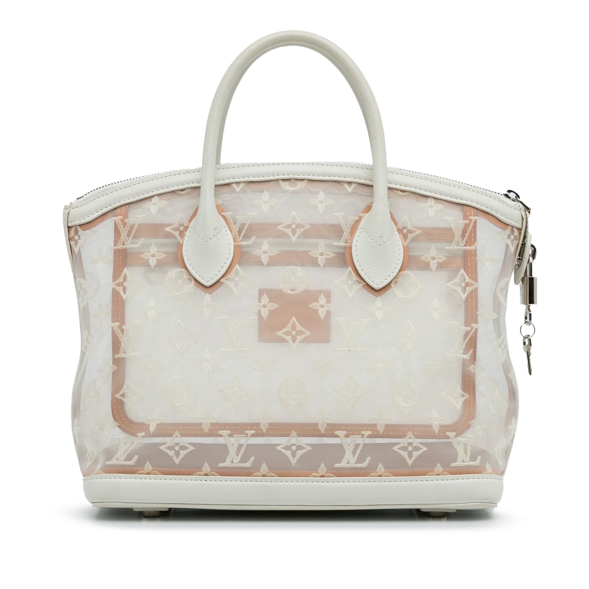 Louis Vuitton Monogram Transparence Lockit East/West Bag - White Handle  Bags, Handbags - LOU625803