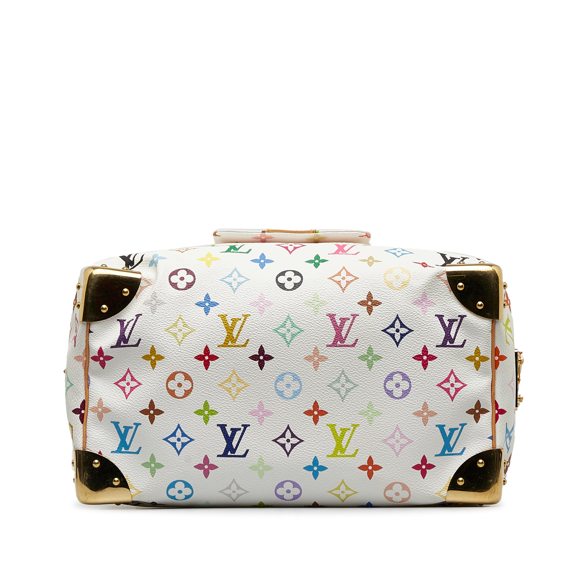 White Louis Vuitton Monogram Multicolore Speedy 30 Boston Bag