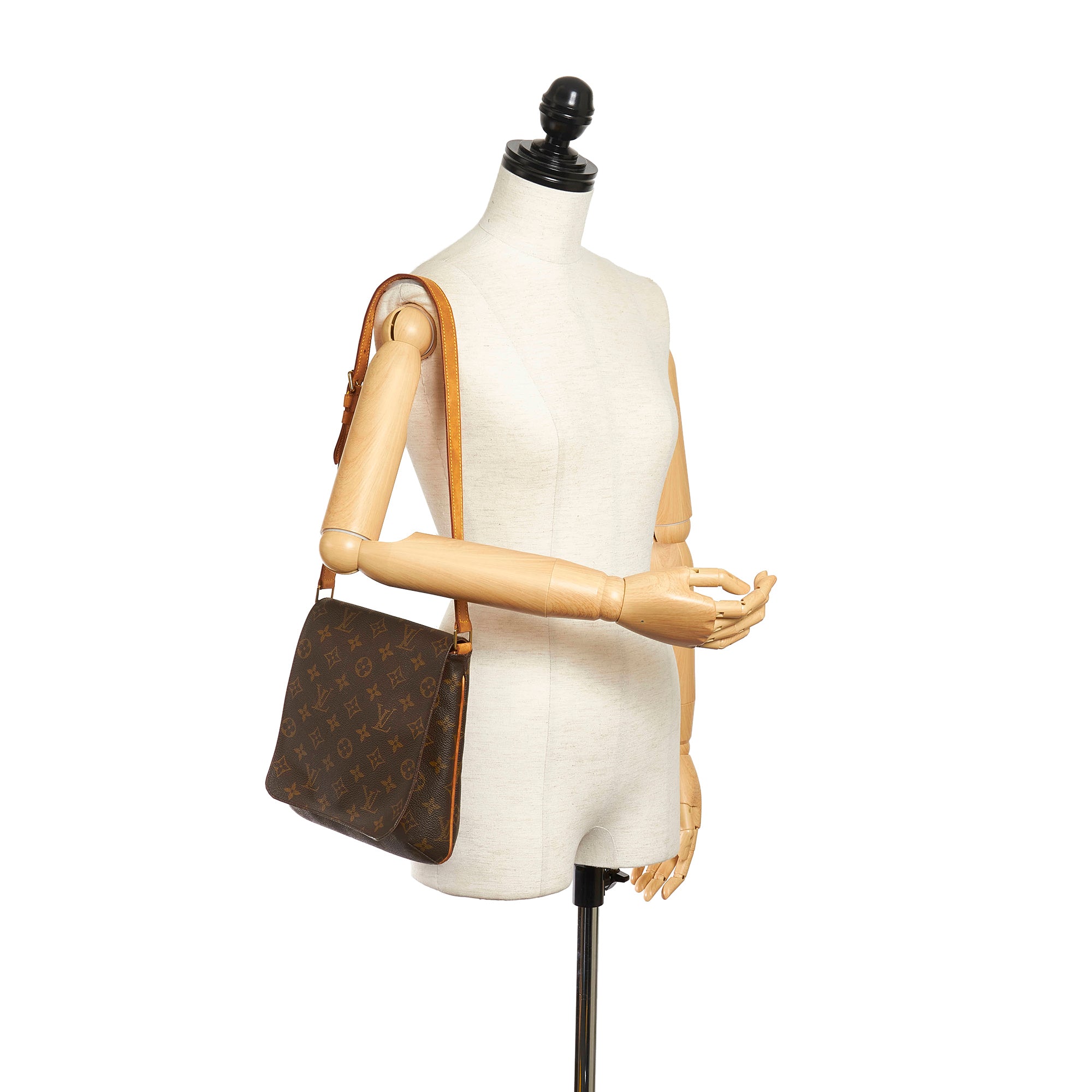 Louis Vuitton Musette Salsa Handbag Monogram Canvas PM Brown