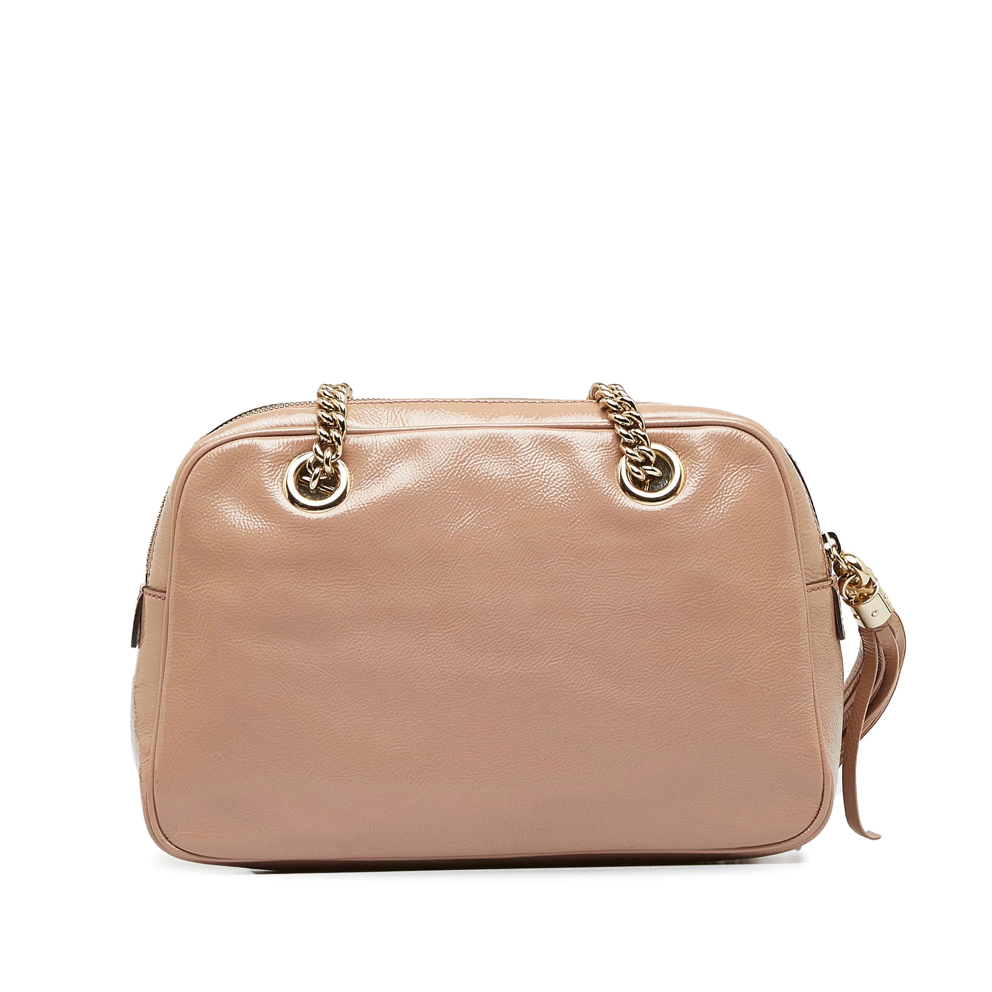 Gucci Vintage - Soho Patent Leather Chain Shoulder Bag - Pink