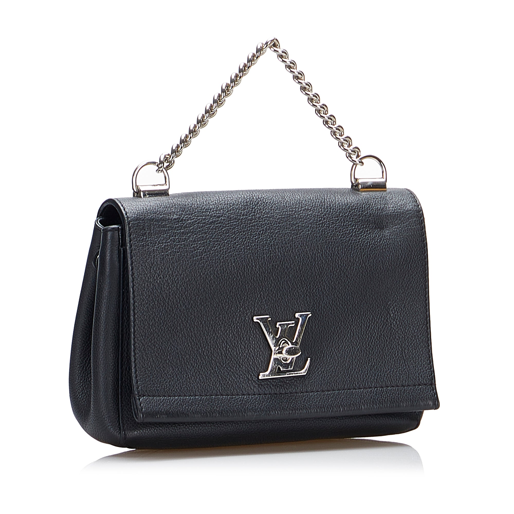 AUTHENTIC LOUIS VUITTON Lockme II BB Leather Shoulder Bag EXCELLENT