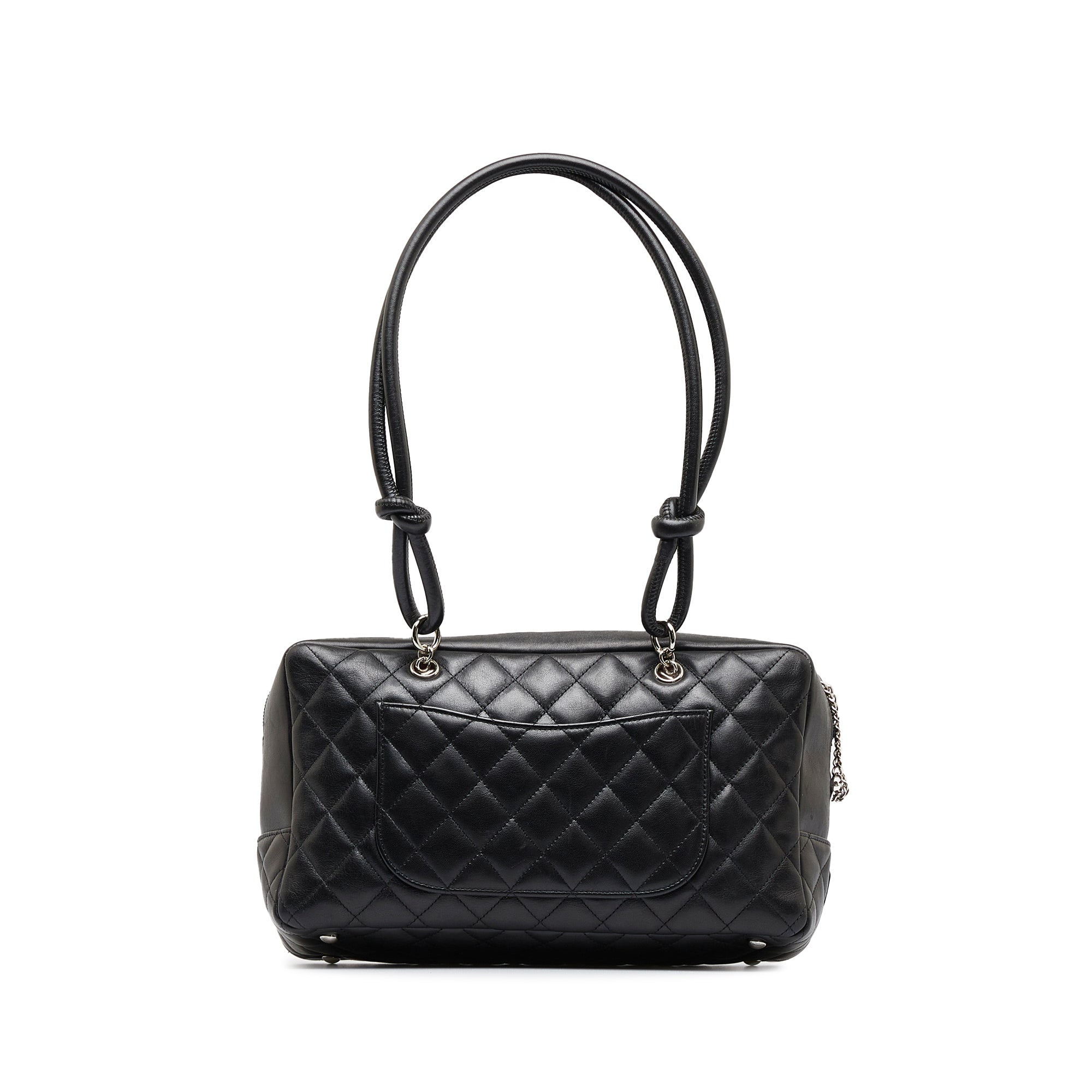 Chanel White/Black Quilted Cambon Ligne Crossbody Bag