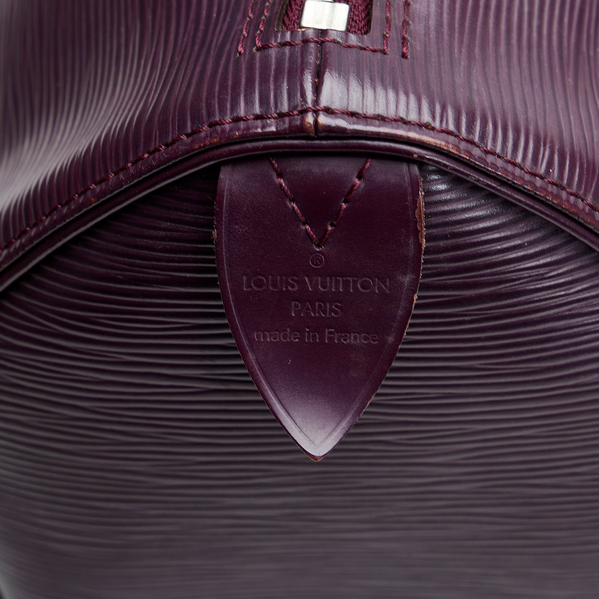 Louis Vuitton Speedy 30 Handbag in Purple EPI Leather