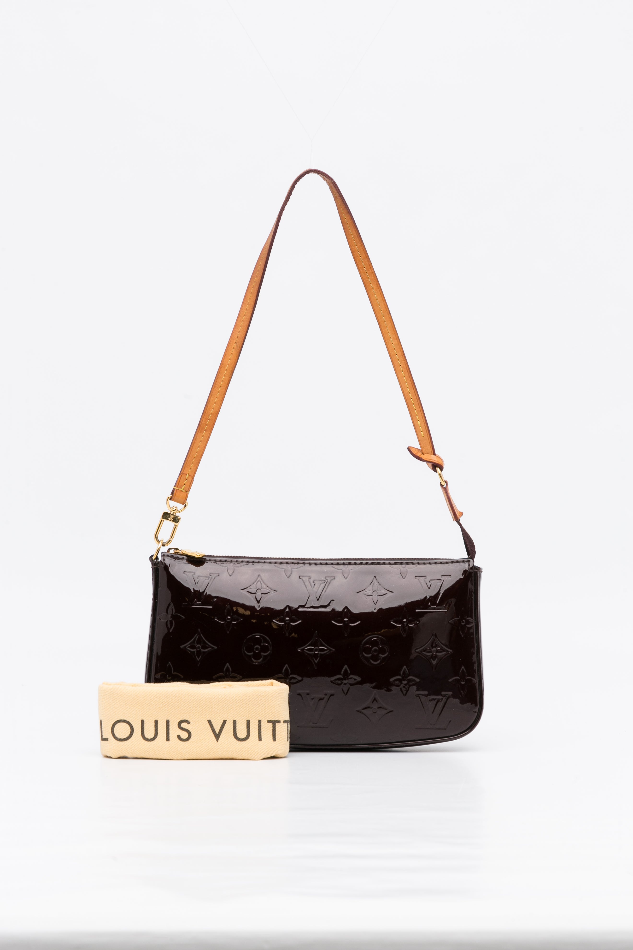 Louis Vuitton Purple Vernis Trousse Cosmetic Pouch Leather Patent