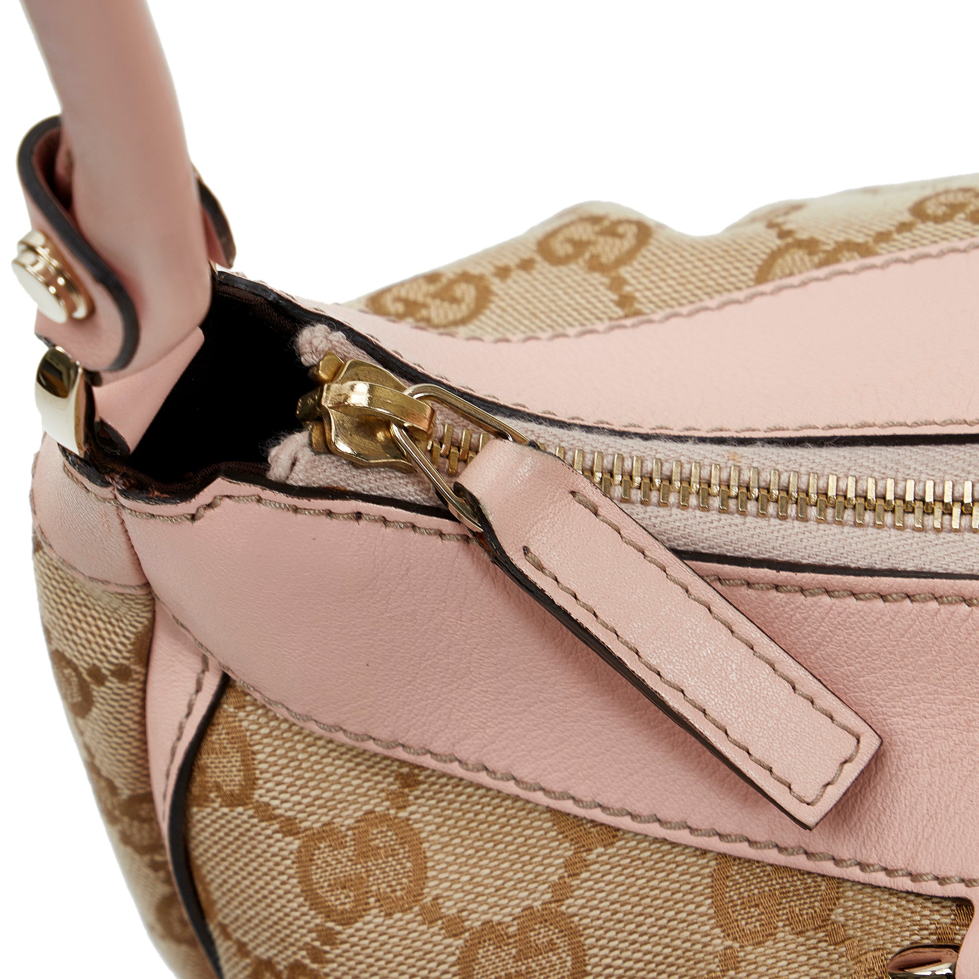 GUCCI GG Canvas Beige/Pink Accessories Pochette Bag-US