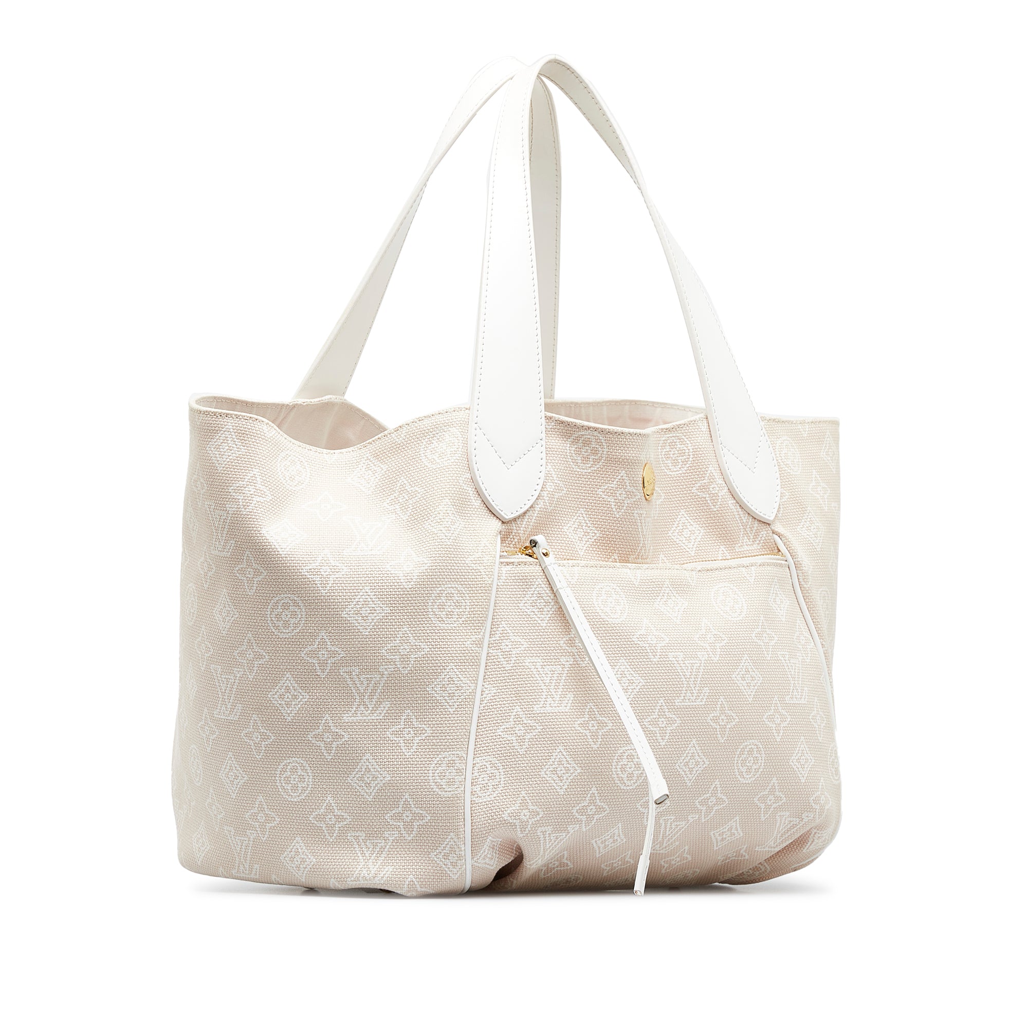 Louis Vuitton - Authenticated Handbag - Cloth Beige for Women, Very Good Condition