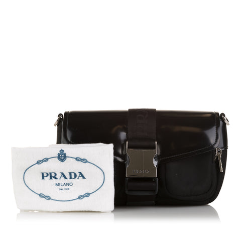 Prada Re-Nylon Logo-Plaque Clutch Bag