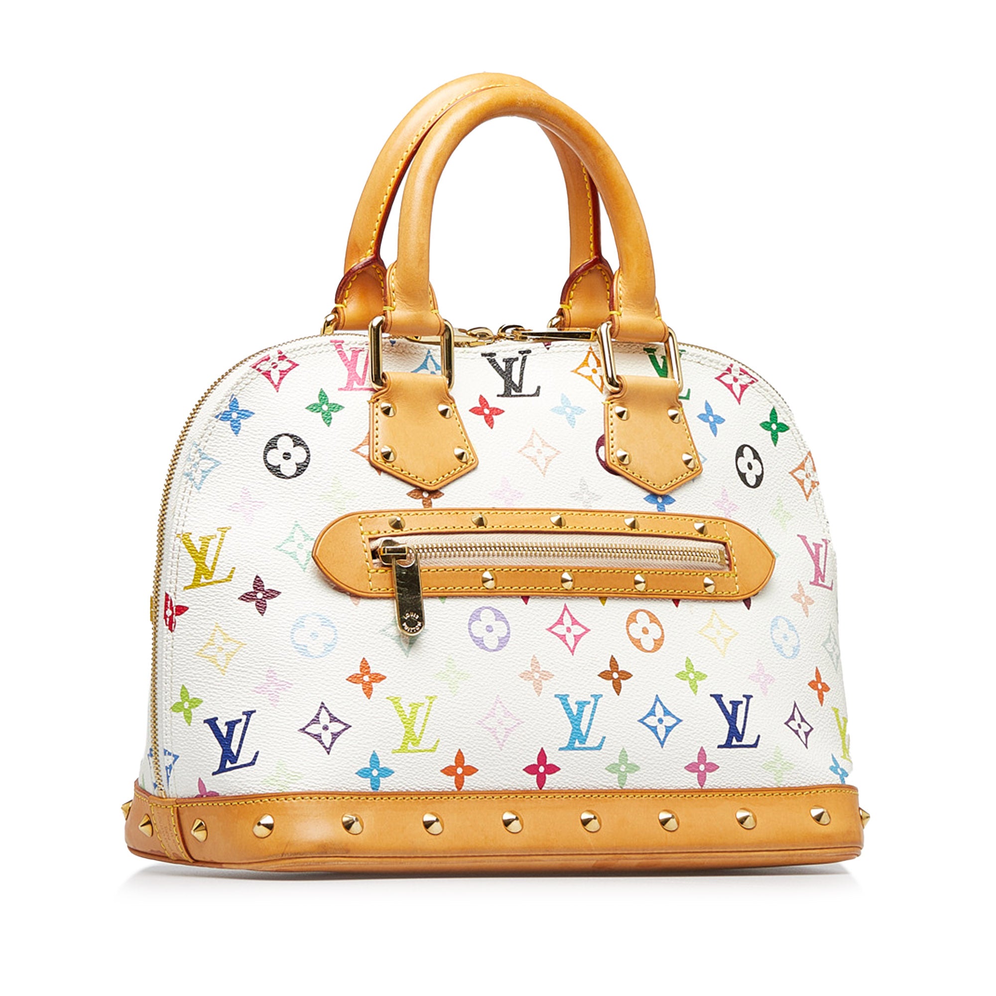 Louis Vuitton White Multicolor Monogram Alma PM Bag