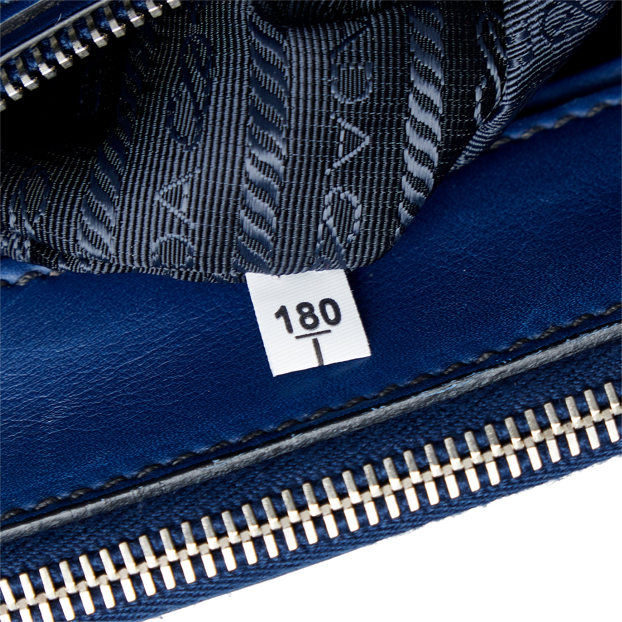 Blue Prada Saffiano Lux Galleria Double Zip Satchel – Designer Revival