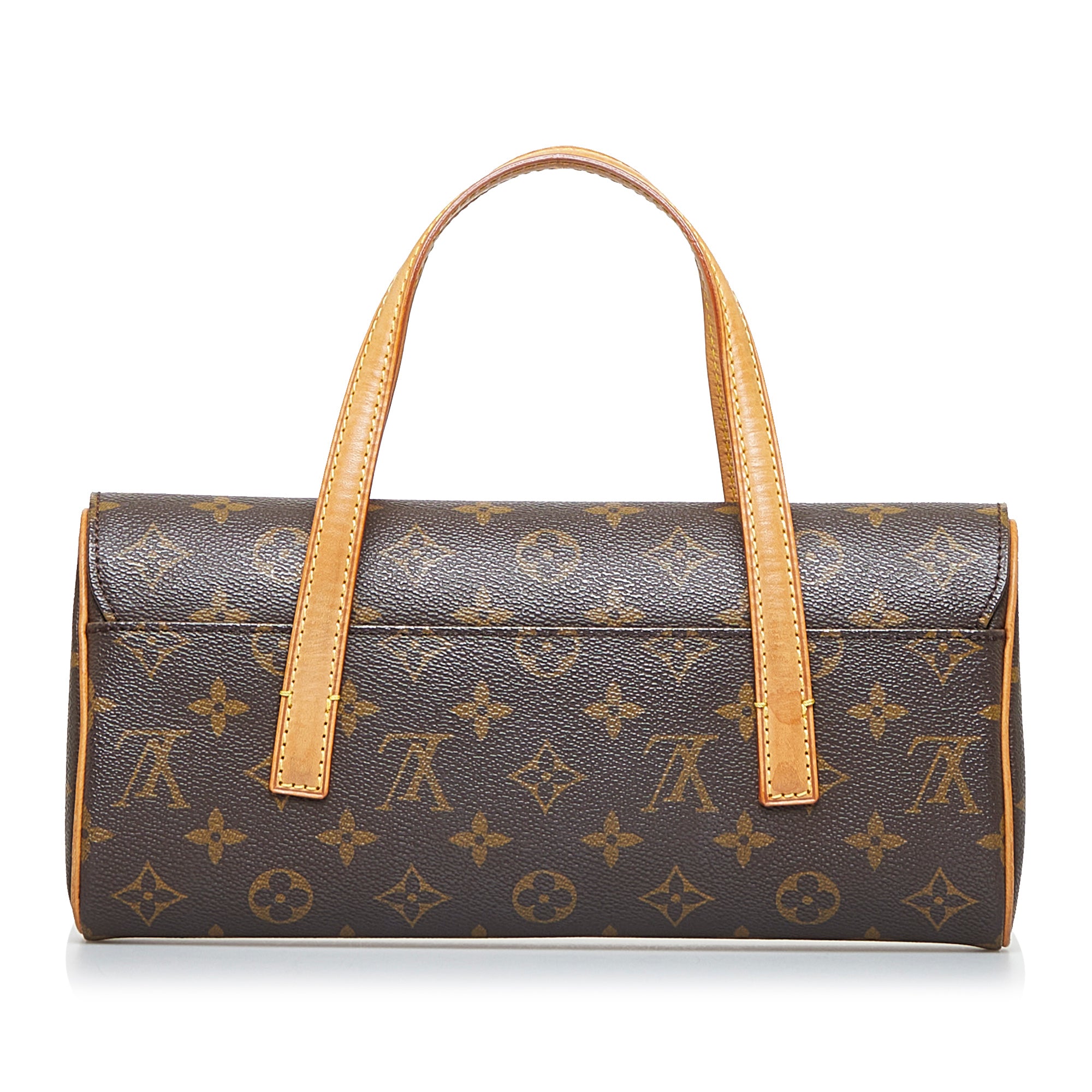 Louis Vuitton Sonatine Brown Canvas Handbag (Pre-Owned)