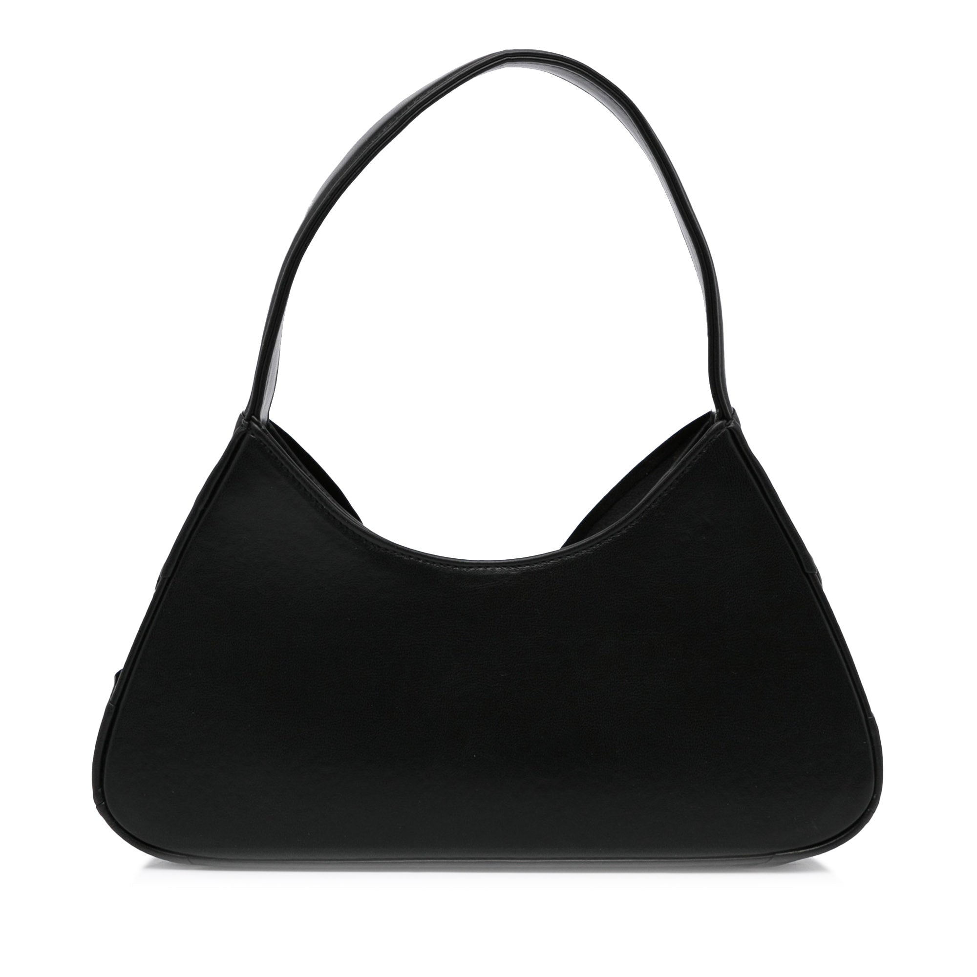 Leather Shoulder Bag in Black - Coperni