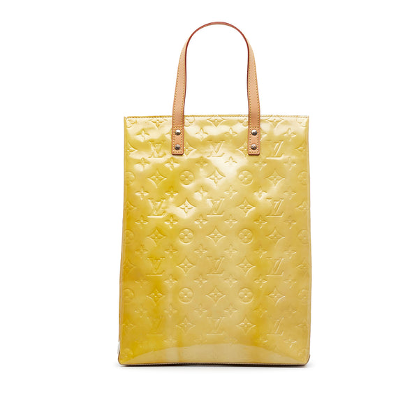 Gold Louis Vuitton Monogram Vernis Reade MM Tote Bag – Designer