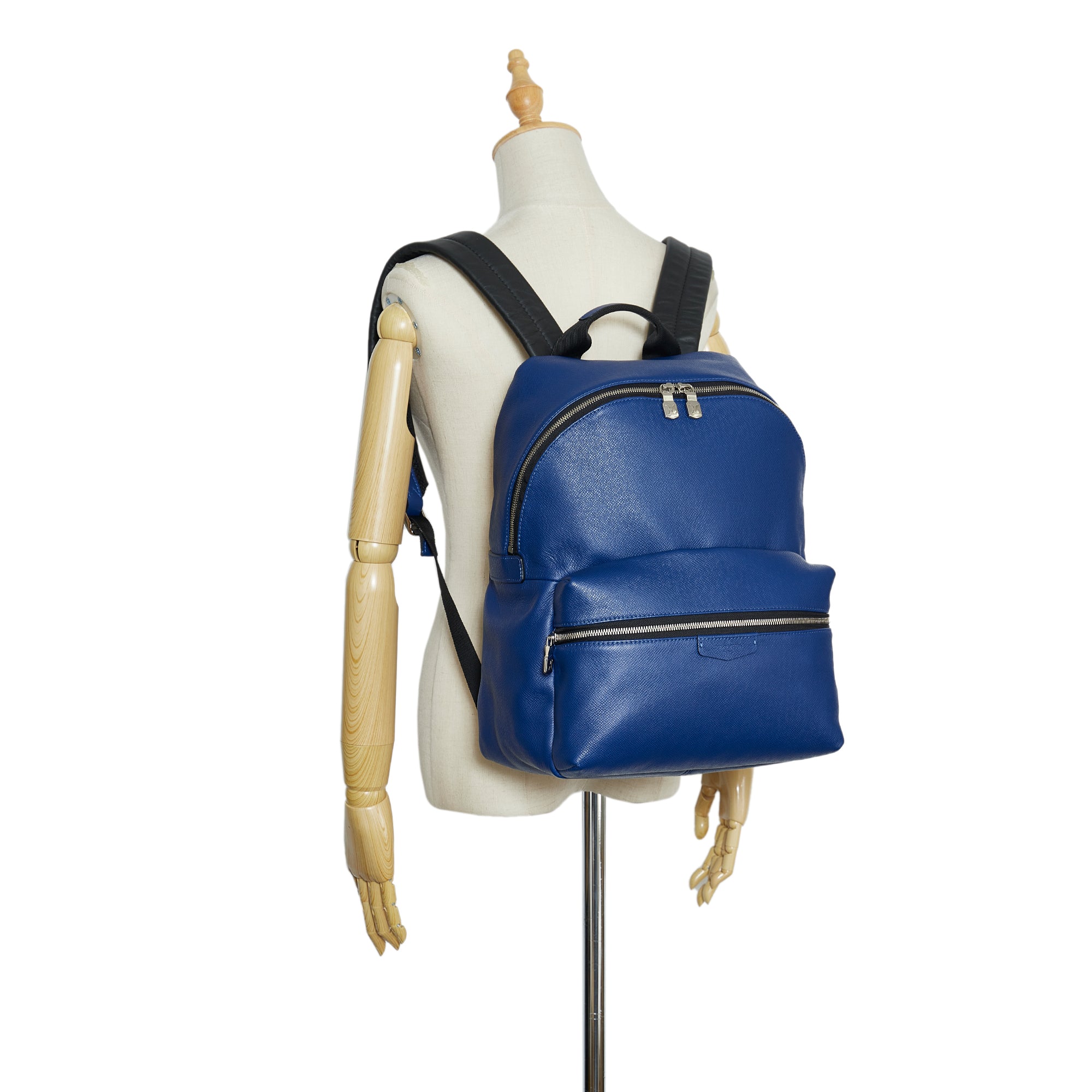 Louis Vuitton Blue Taïga Discovery Backpack PM Leather ref.992778