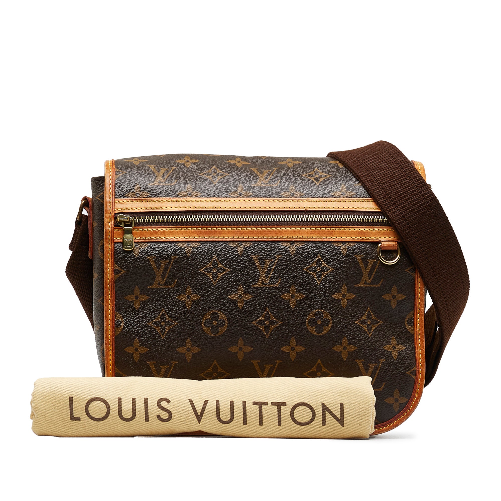 Louis Vuitton Brown Canvas Monogram Bosphore PM Crossbody Bag Louis Vuitton