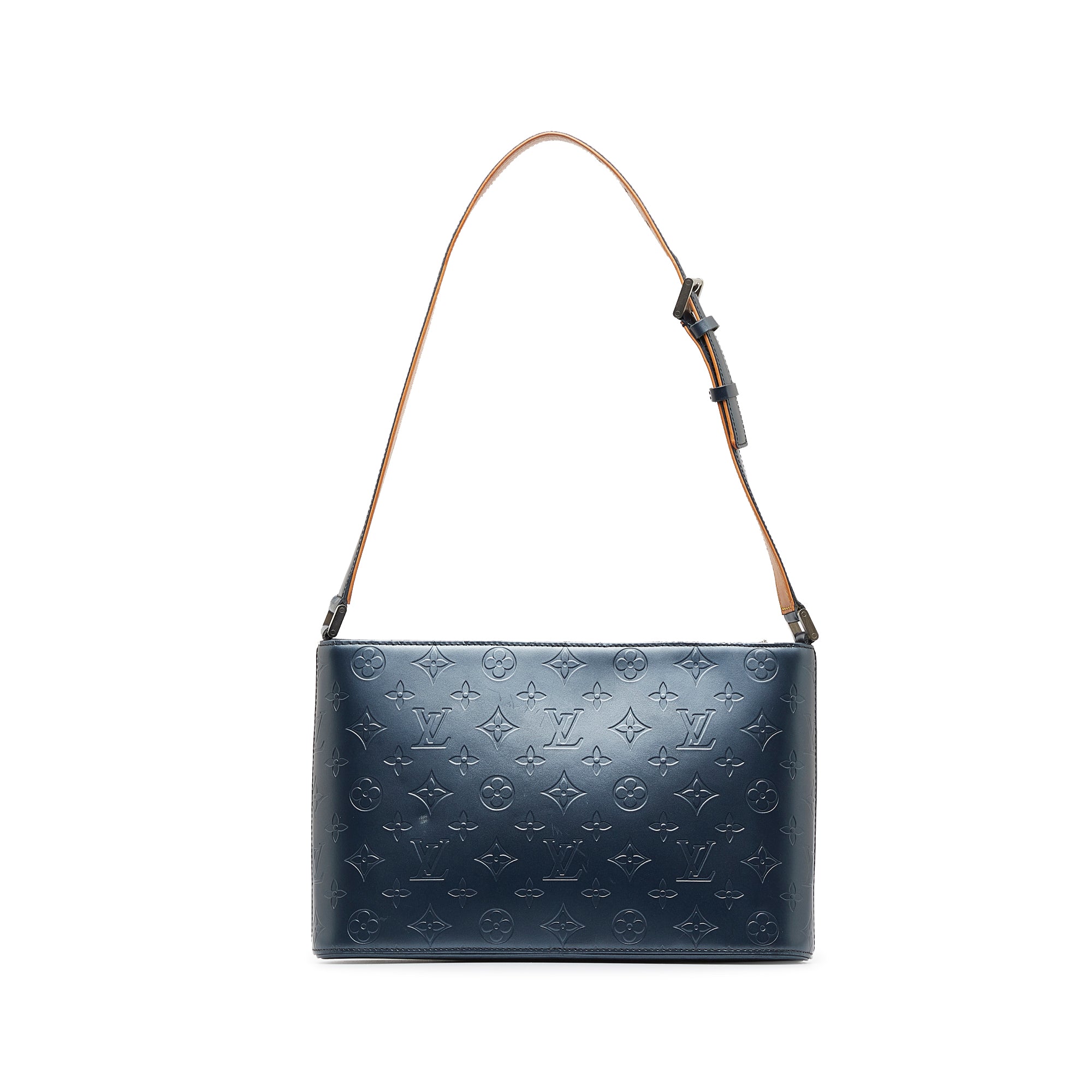 Blue Louis Vuitton Monogram Glace Alston Shoulder Bag – Designer Revival