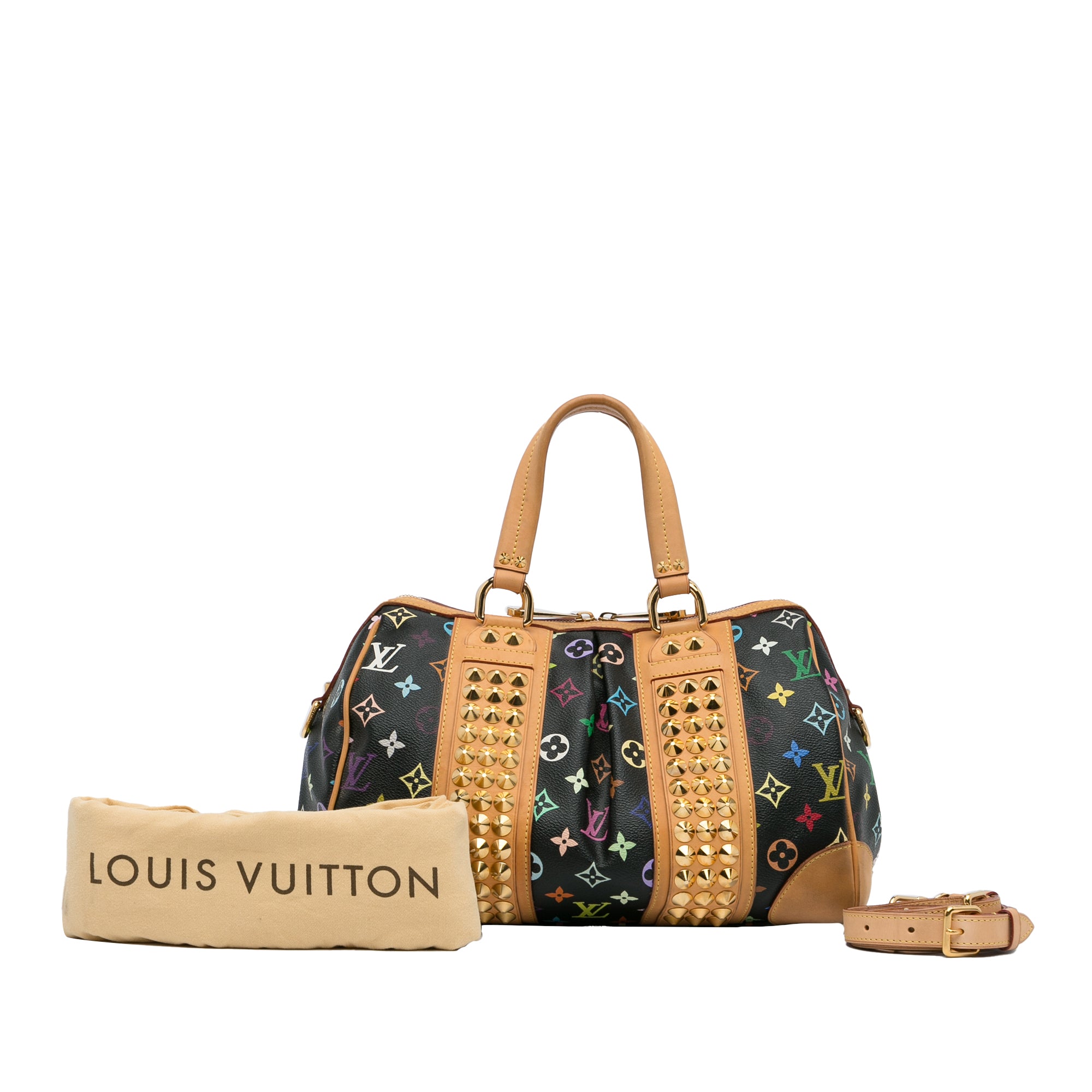 Louis Vuitton White Multicolore Monogram COURTNEY MM Bag