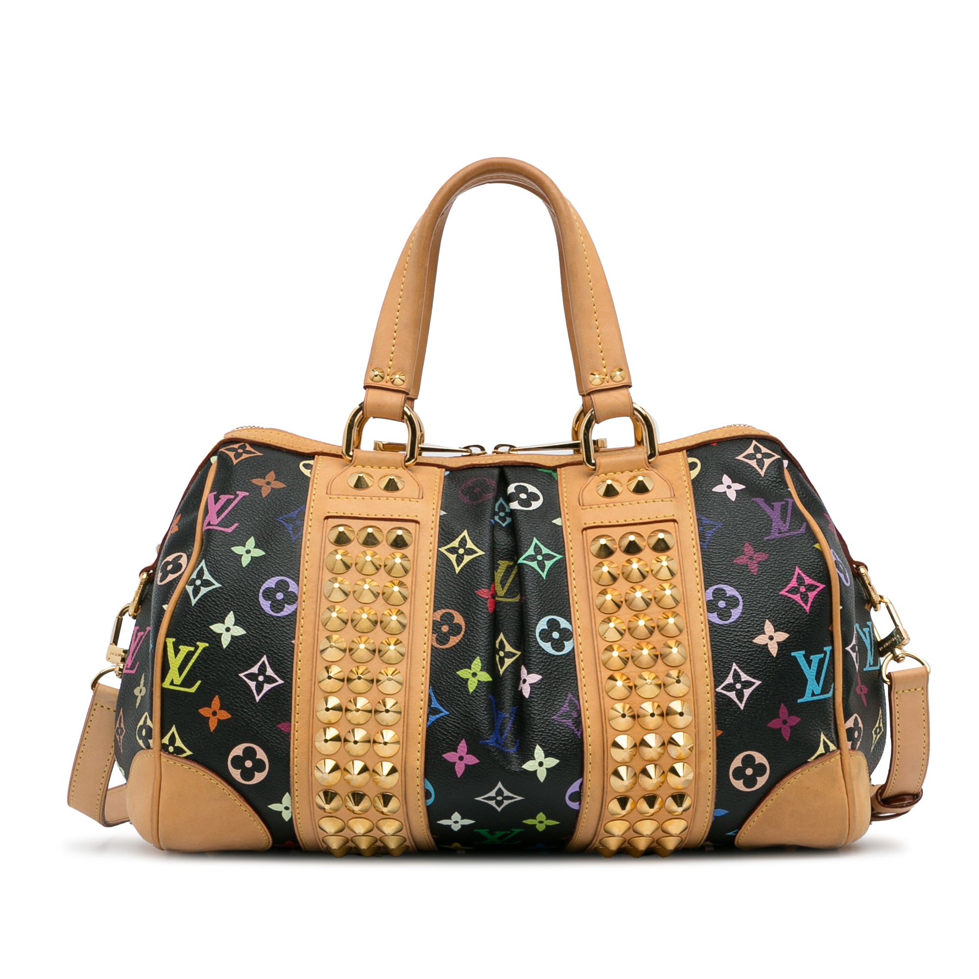 Louis Vuitton White Multicolore Monogram COURTNEY MM Bag