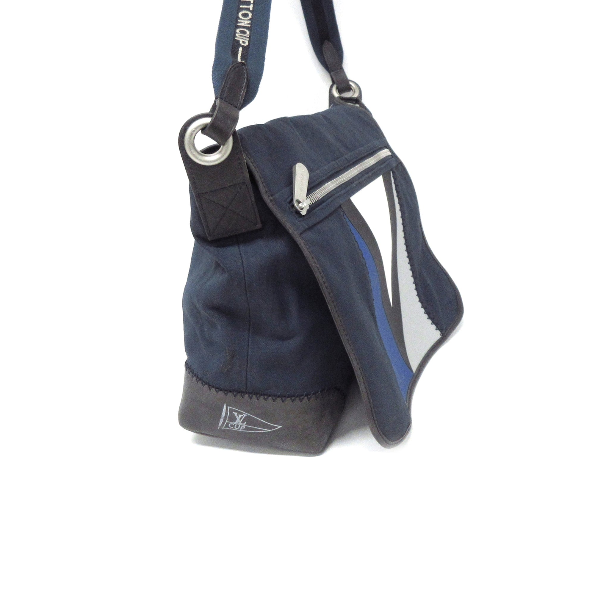 Louis Vuitton Navy Blue Canvas LV Cup Artimon Bag