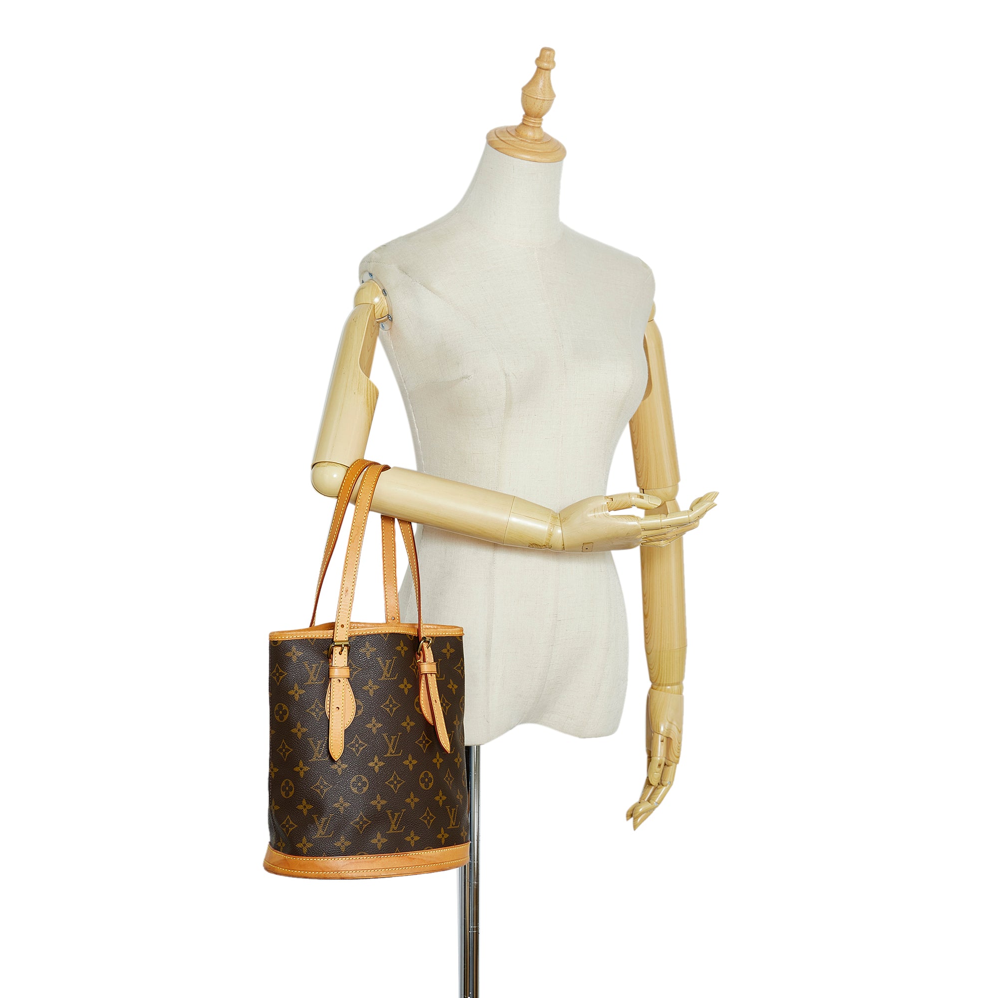 LOUIS VUITTON Bucket PM Monogram Canvas Shoulder Bag - 30% Off