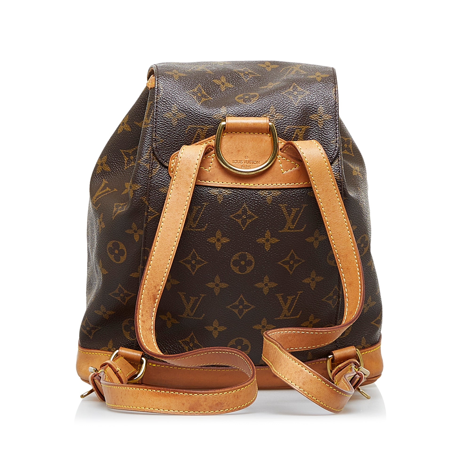 Louis Vuitton Montsouris Gm Canvas Backpack Bag (pre-owned) in Black