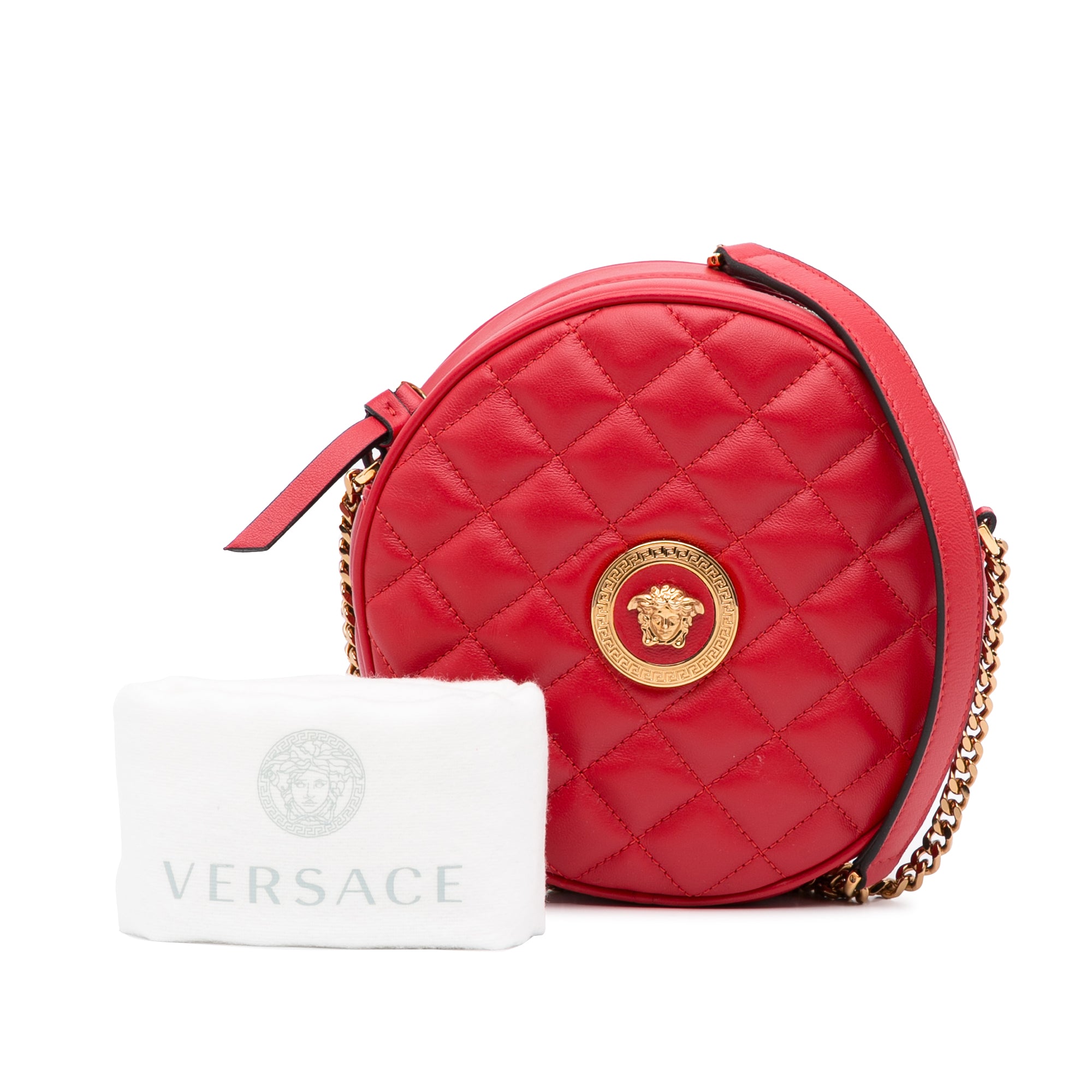 Versace Authenticated Leather Handbag