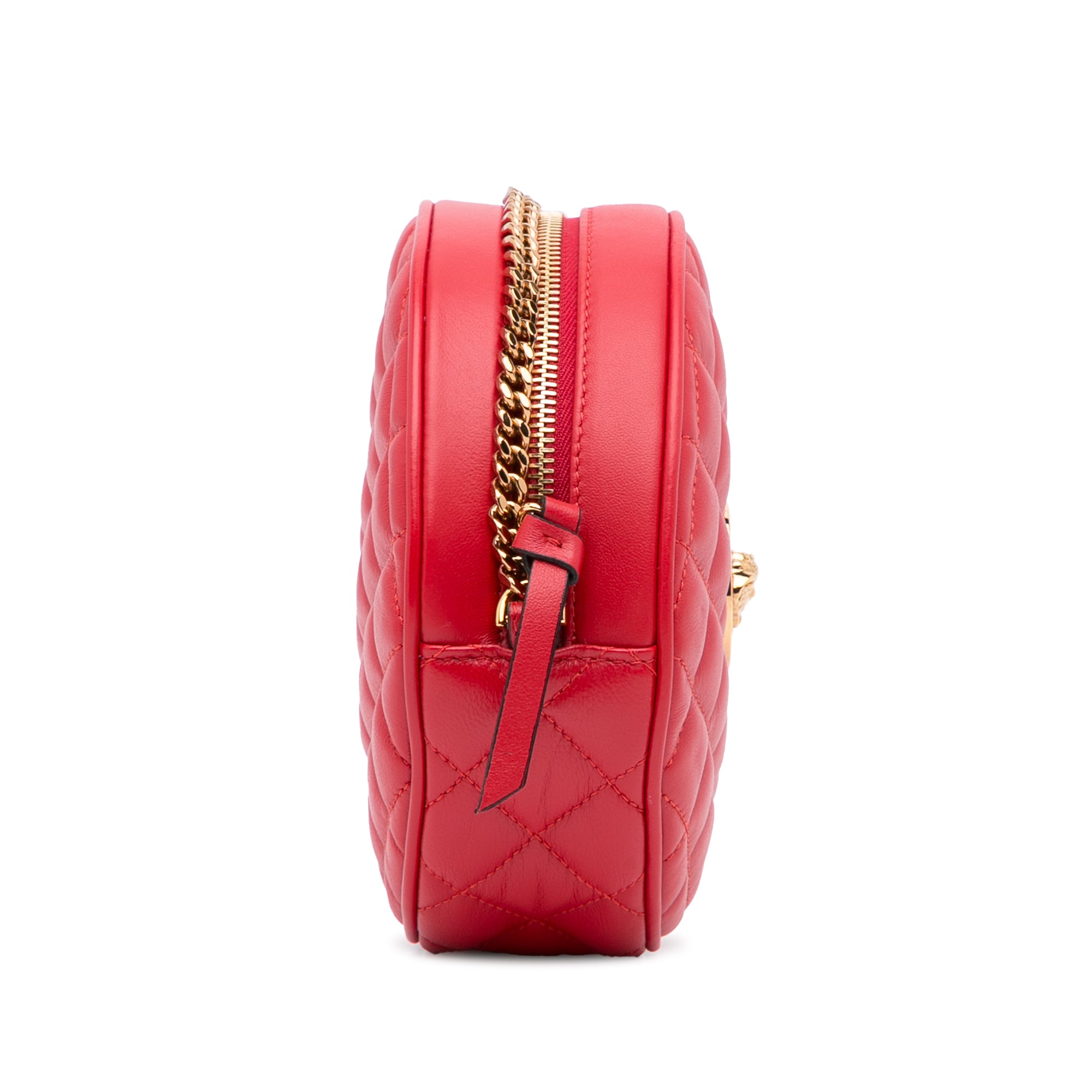 Versace Red Leather Medusa Camera Crossbody Bag 35v413sW, Women's, Size: One Size