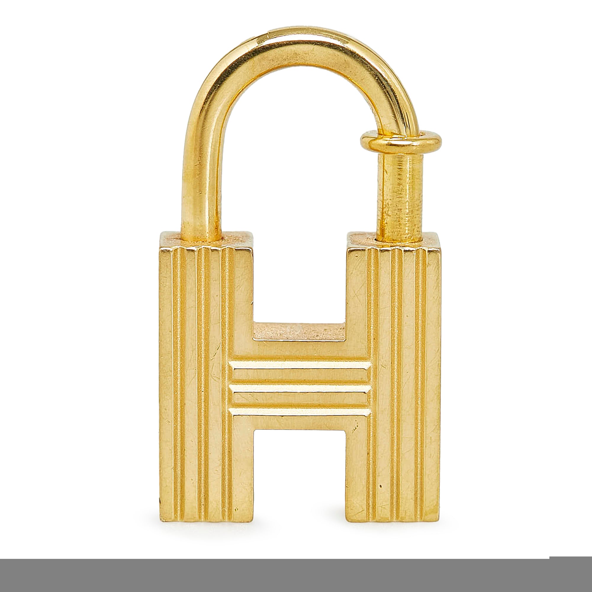Hermes Kelly Cadena Lock Bangle (Black And Gold)