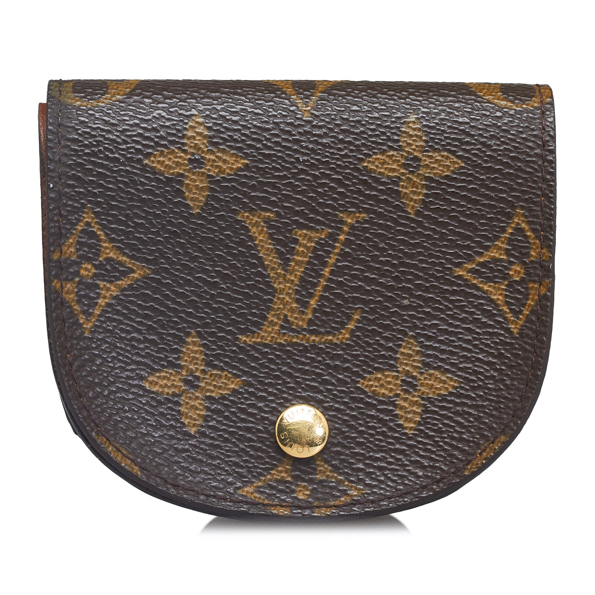 Brown Louis Vuitton Monogram Porte Monnaie Gousset Small Wallets – Designer  Revival